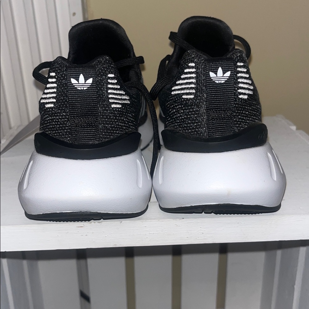 Adidas Black and White Running Shoes - Picture 2 of 5